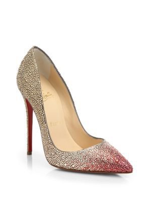 Red Silver & Gold Ombre Heel
