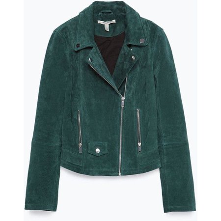 emerald green suede jacket