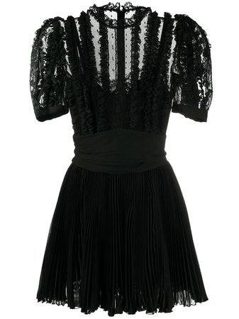 Dolce & Gabbana Ruched puff-sleeve Mini Dress