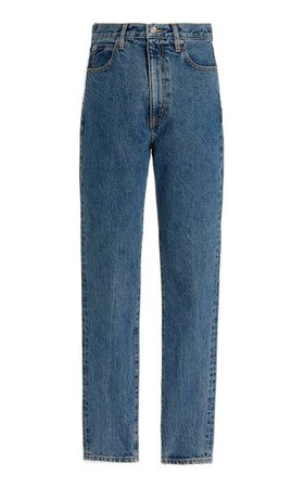 Beatnik Rigid High-Rise Organic Cotton Slim-Leg Jeans By Slvrlake | Moda Operandi