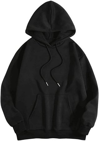 SweatyRocks Women's Casual Long Sleeve Drop Shoulder Oversized Pullover Hoodie Sweatshirt Tops at Amazon Women’s Clothing store