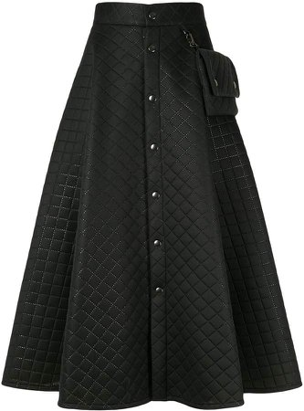 Ujoh quilted flared skirt