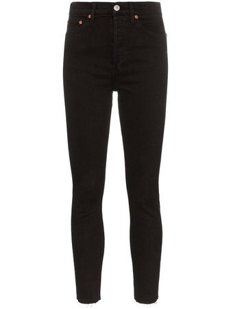 RE/DONE Cropped high-rise Skinny Jeans - Farfetch