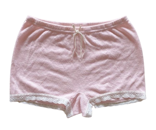 baby pink pajama shorts