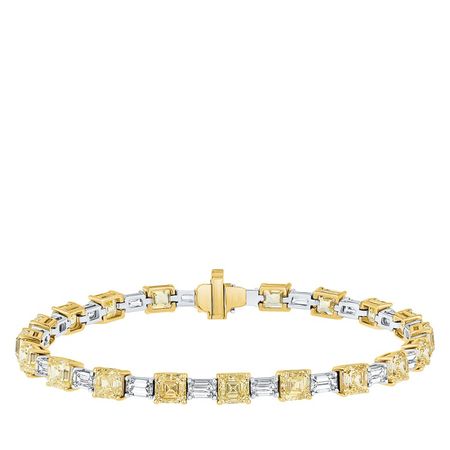 White Gold, Gold, 13.50ct Yellow Diamond And Diamond Bracelet Available For Immediate Sale At Sotheby’s