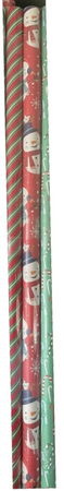 red snowman wrapping paper