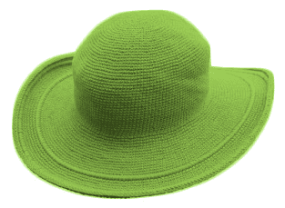 Gardeners Cotton Crochet Sun Hat | UPF 50+ | Light Green Color – Foxgloves, Inc