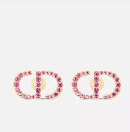 christian dior earrings pink - Google Search
