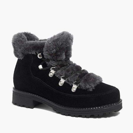 Winter lace-up boots