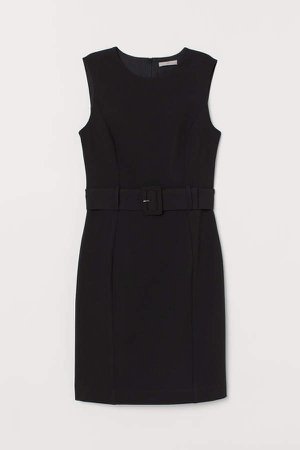 Belted Dress - Black