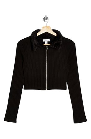 Topshop Faux Fur Cardigan Coat | Nordstrom