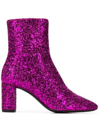 Saint Laurent glitter ankle boots
