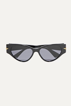 Black Cat-eye acetate sunglasses | Bottega Veneta | NET-A-PORTER