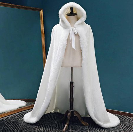 Faux Fur Bridal Cape / Winter Wedding / Fur Shawl / Floor | Etsy