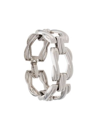 Christian Dior Pre-Owned 1980/1990's Chunky Chain Bracelet CSAA0719CELBRA1 Silver | Farfetch