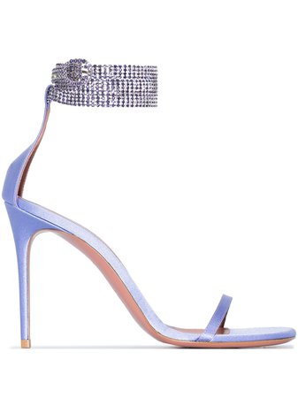 Amina Muaddi Giorgia 105mm crystal-embellished sandals - FARFETCH