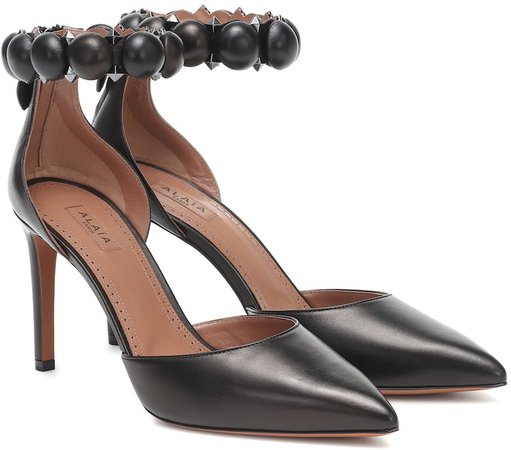 Bombe leather pumps