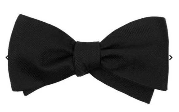 Simple Black Bow tie