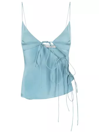 Christopher Esber Slope Silk lace-up Camisole - Farfetch