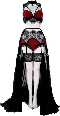 Red Gothic Lingerie