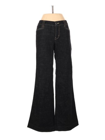 White House Black Market 100% Cotton Solid Black Jeans Size 4 - 20% off | thredUP