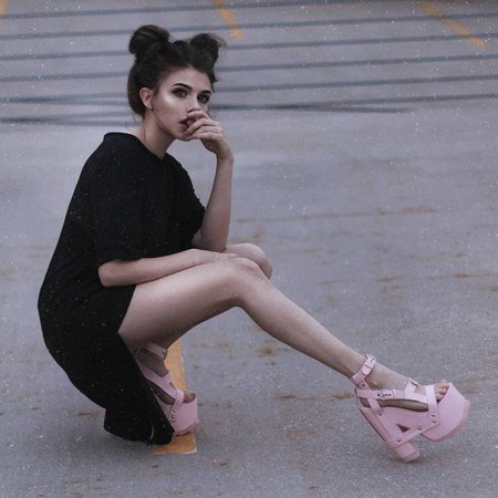 Y.R.U. Pink Nightcall Platform Heels | Dolls Kill