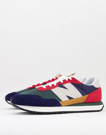New Balance 237 sneakers in blue color block | ASOS