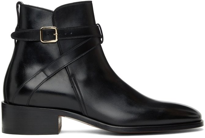TOM FORD, Black Leather Rochester Boots