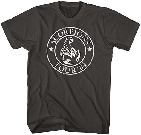 Amazon.com: Scorpions German Rock Band Scorpions Smoke Adult T-Shirt Tee Gray: Clothing