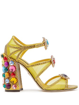Dolce & Gabbana Sandalias Con Tiras y Apliques - Farfetch