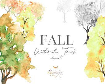 watercolor fall trees - Google Search