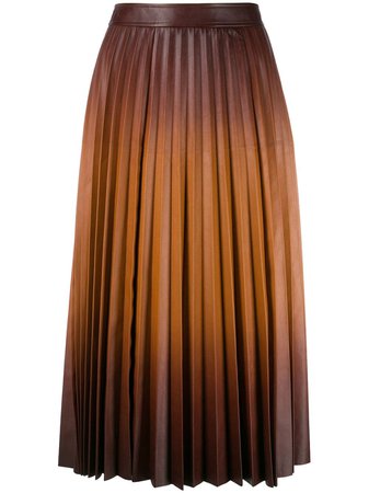 Givenchy Gradient Pleated Midi Skirt - Farfetch