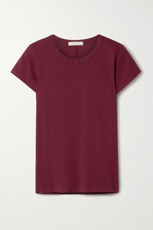The Tee Organic Pima Cotton-jersey T-shirt - Burgundy