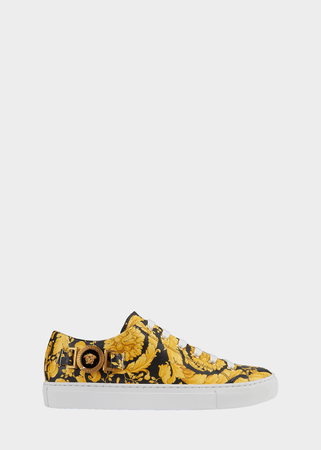 Versace Tribute Barocc Leather Sneakers
