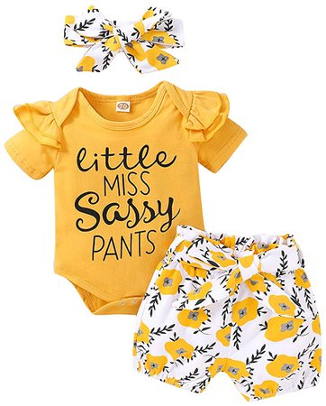 Amazon.com: Infant Baby Girl Clothes Short Sleeve Outfits Romper Bodysuit Floral Pants Baby Girl Summer Outfits Sets 0-3 Months: Clothing