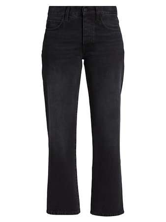 Shop The Row Goldin Low-Rise Kick-Flare Cropped Jeans | Saks Fifth Avenue