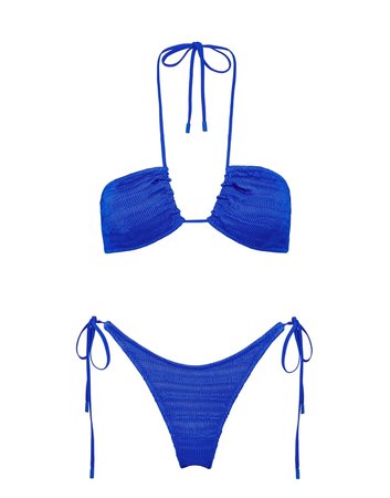 triangl blue bikini