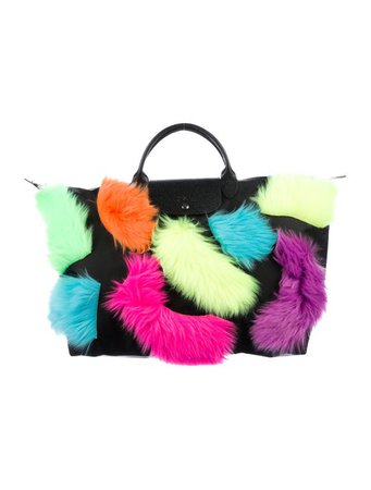 Jeremy Scott x Longchamp Large Le Pliage Neon - Handbags - WJSLO20135 | The RealReal
