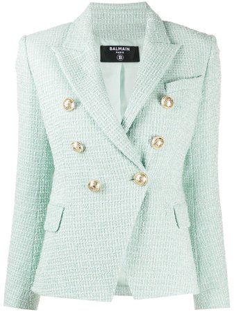 Balmain Double-Breasted Tweed Jacket