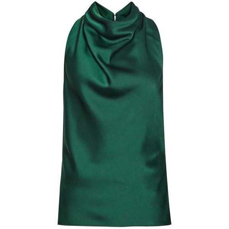 Reiss Camila Lace Back Top, Bright Emerald ($155)