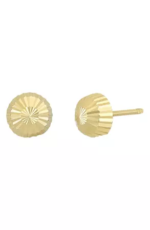 Bony Levy 14K Gold Textured Stud Earrings | Nordstrom