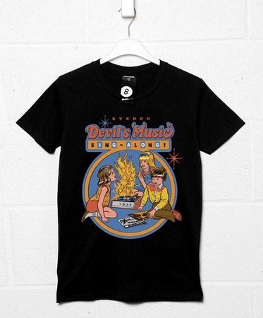 Devil's Music T Shirt | Steven Rhodes | 8Ball T Shirts