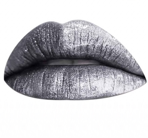 lips lipstick silver