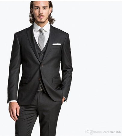 all black tuxedo with grey tie - Google Search