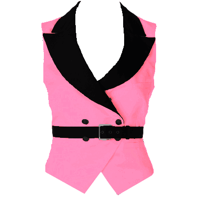 Vintage Chanel Belted Waistcoat - Pink 1 (Dei5 Edit)