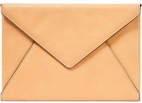 Textured-leather Envelope Clutch