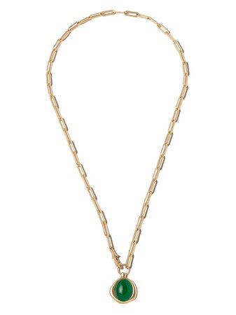 Loren Stewart medallion chain-link necklace