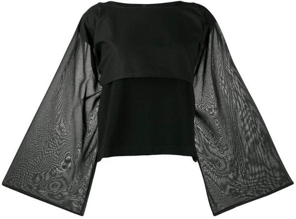 Pierantoniogaspari long-sleeve flared blouse