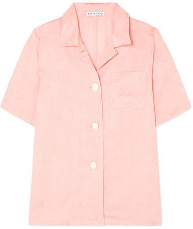 REJINA PYO Jacquard Shirt - Pastel pink