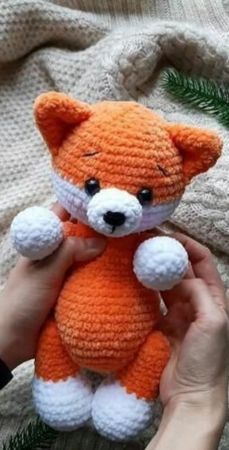 fox crochet stuffed animal